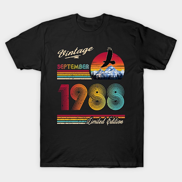 September 1988 Birthday T-Shirt by Green Splash